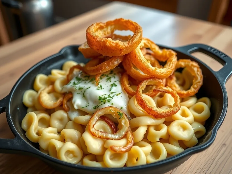 Kässpätzle nach Allgäuer Art mit Röstzwiebeln