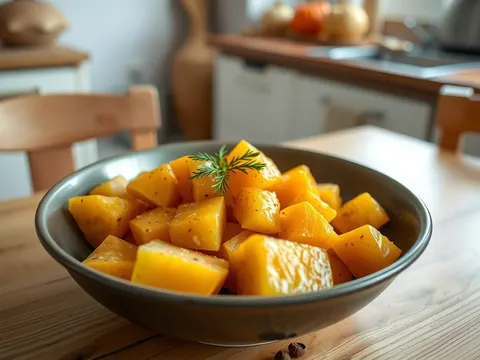Kürbis-Kartoffel-Gemüse – herbstlich aus Ofen oder Pfanne