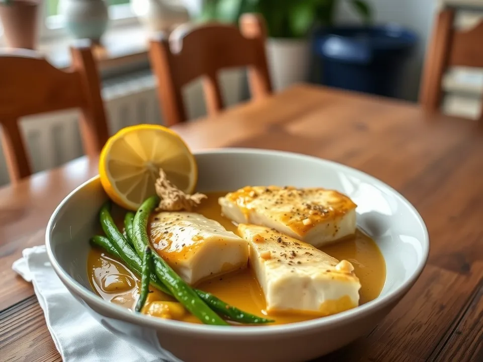 Tilapia in Joghurt-Ingwer-Curry mit Koriander