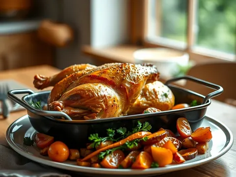 Brathähnchen Rezept – knusprig aus dem Ofen